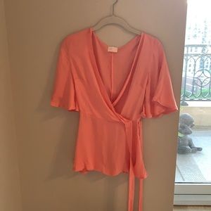 Peach blouse